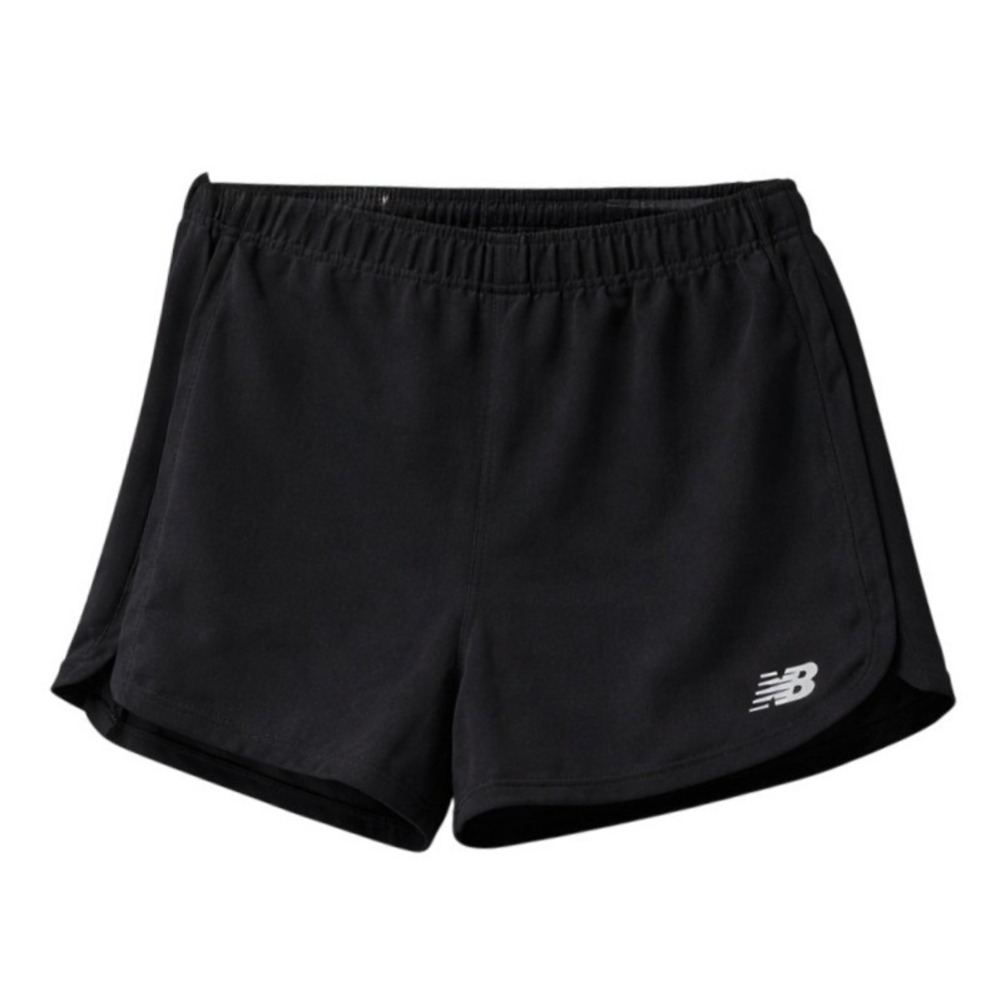 New Balance Running Shorts Women XL Black Excellent Zipper Pocket Striped Active